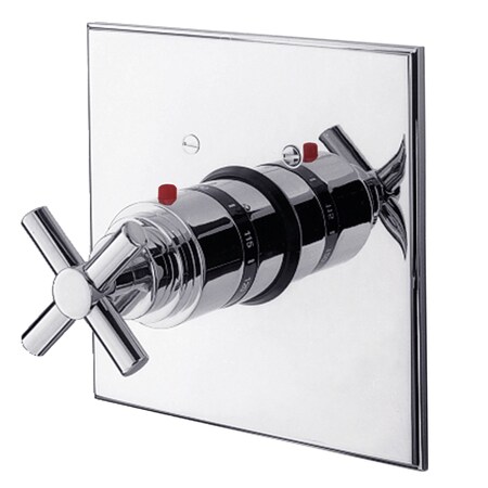 NEWPORT BRASS 3/4" Square Thermostatic Trim Plate With Handle in Polished Nickel 3-994TS/15